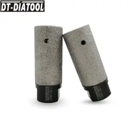 Dt-diatool 734602264941 2pcs 25mm Diamond Milling Finger Bits Drilling Tile Marble Stone Hole Saw Cutter