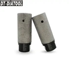 Dt-diatool 739929086344 2 X 25mm Diamond Milling Finger Bits Drilling Tile Marble Stone Cutter 1inch
