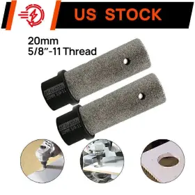 Dt-diatool 739929086672 2units 20mm 5/8-11 Thread Diamond Milling Finger Bits Grinding Tile Ceramic