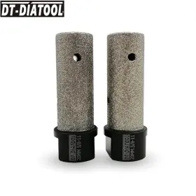 Dt-diatool 739929087433 2pcs Dry Diamond Milling Finger Bits Enlarging Holes 20mm Grinding Tile Ceramic