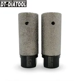 Dt-diatool 751474909237 2 X 1 Inch /25mm Diamond Milling Finger Bits Drilling Tile Ceramic Marble Hole Saw