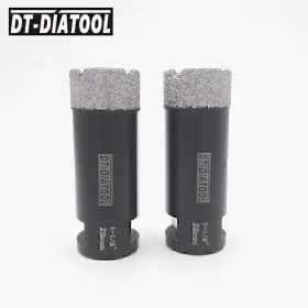 Dt-diatool Dt A854751528x2 2pcs 28 Mm Diamond Dry Drilling Core Bits Ceramic Tile Marble Hole Cutters