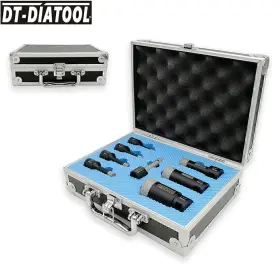 Dt964k2 Dt-diatool 8pcs Boxed Diamond Drilling Core Bits Set Cut Ceramic Tile Hole Saw Cutters