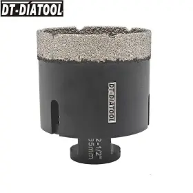 Dt965751565 Dt-diatool 65mm Dry Diamond Drilling Bits 2-1/2 Inch Core Hole Saw Cutters Cut Ceramic Tile