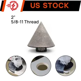 Dt979150t58 Dt-diatool Diamond Chamfer Finger Milling Bits Tile Drill Finishing Hole Countersink 2 Inch