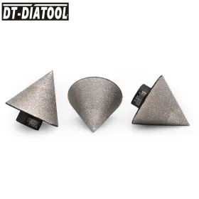 Dt979150t58x3 Dt-diatool 3pcs 2inch Diamond Chamfer Finger Milling Bits Shaping Holes Granite Tile 5/8-11
