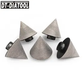 Dt979150t58x5 Dt-diatool 5pcs 2 Inch /50mm Diamond Chamfer Finger Milling Bit Tile Granite Marble Hole Saw