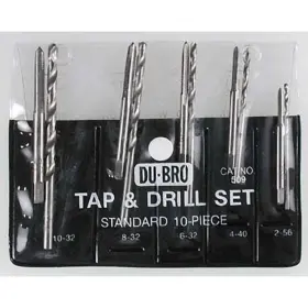 Dubro 011859005092 Products 509 Standard Tap And Drill Bits Set Of 10