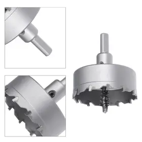 Duefixing 617662552312 Carbide Hole Saw Cutter Drill Bits 75mm For Stainless Steel New
