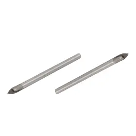 Duefixing 619668091185 20pcs 5mm Tip Metal Round Shank Tile Drill Bit Drilling Tool Triangle Head 68mm