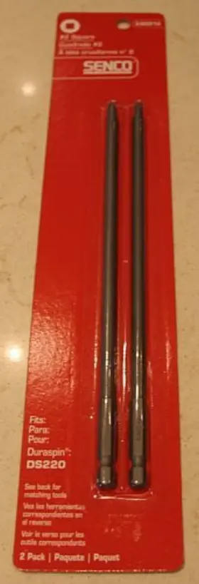 Ea0312 Duraspin 741474095283 2 Square Drive Bits Ds220 -