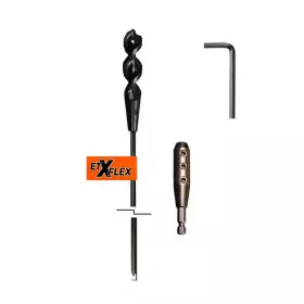 Eagle Tool Us 445026724760 X Flex Dirt Auger Bit And Extension Kit 3-piece 3/4-in By 72-in 1/4-i