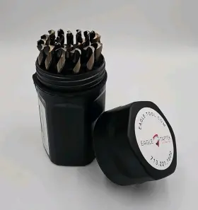 Tap50dbd29-i Eagle Tool Us Cutting Tools 1/16-1/2xths 29 Piece Black And Gold Drill Buddy Plastic Set