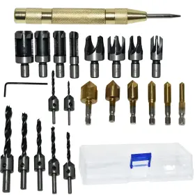 43398-47526 Eagles Woodworking Drilling Or Chamfer Tool 8pcs Wood Plug Cutter 6pcs 1/4 Inch Hex 5 Fl