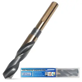 4241 Eatingre Db03 5/8 Inch Drill Bit Reduced Shank High Speed Steel 1/2 Black Gold