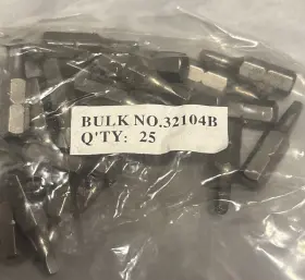 32104 Eazypower 32104/b 25 Pcs Size R1 1 Inch Square Head Recess Power Bit 1/4 Hex