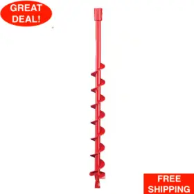 100675465 Echo 3 Inch Earth Auger Bit Rust Resistant Heavy Duty For Use In Any Soil Type