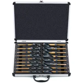 Dl-005 Efficere 17-piece Premium 1/2 Inch Reduced Shank Silver And Deming Drill Bit Set Large A