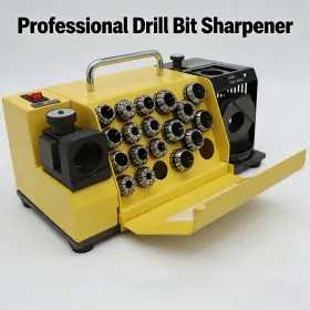 With18 Effluvialtech 027319 110v Mr-20g Drill Bit Sharpener 3-20mm Collets Adjustable Grinding Tool