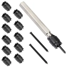Eonlion 720355262303 Spot Weld Cutter Set 14-pack 3/8 Inch Hss For Sheet Metal And Welding