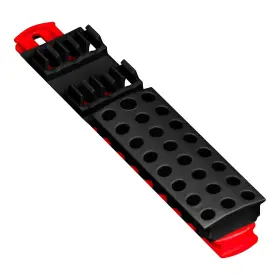 Ernst Manufacturing 789455057509 30 Tool Magnetic Bit Buddy 1/4 Inch Hex Holder - Red/blk
