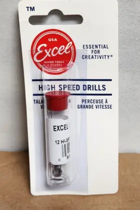 50080 Excel #80 High Speed Carbon Twist Drill Bit Pk 12 Models Cars Planes Tanks