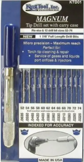 Ktd01 Excel Magnum Tip Drill Set With Carry Case