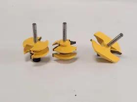 4-c-r-13 Exqutoo 1/2 Inch Router Extension Drill Bit Set Yellow
