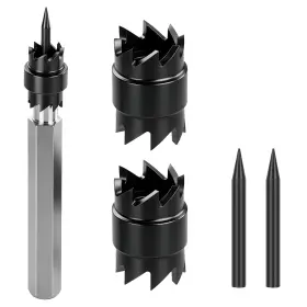 5434ynen5972 Ezymivs 2pc Spot Weld Cutter Double Sided Drill Bit Set 3/8 Inch 5/16 Hss Steel Tool