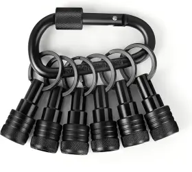 Facaincxs 445011654645 Upgraded 6pcs Bit Holders Keychain 1/4 Inch Hex Shank Quick-change