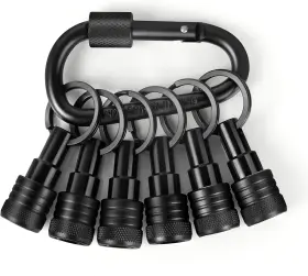 Facaincxs 445047181191 Upgraded 6pcs Bit Holders Keychain 1/4 Inch Hex Shank Quick-change