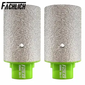 2152025201 Fachlich 2pcs 35mm Vacuum Brazed Diamond Finger Bits Milling Bit For Tile Stone 5/8-11