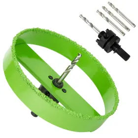 Faith Tools 744759685919 6-1/8 Inch Carbide Hole Saw For 6 Recessed Lights Cutting Plaster Drywall Cei