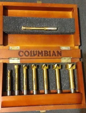101.969 Famag Columbia Forstner Bits 8 Piece Set In Woden Box Drill