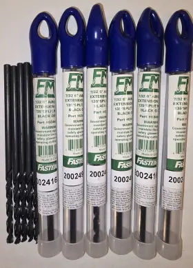 0346095 Fastenal Lot Of 11 New 7/32 Inch 6 135 Split Point Aircraft Extension Drill Bit