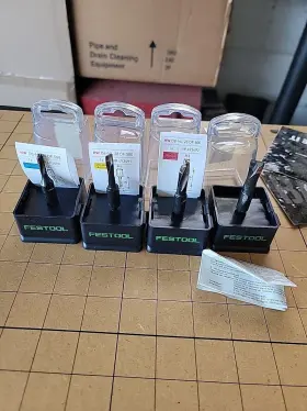 493491 Festool 493492 493490 49493 Domino Cutter 5 6 8 10 Mm Router Bits Bit Lot