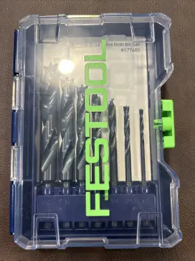 8ftft-1 Festool 577483 Bks D 1/8ftft-1/2ftft Ce/w/7 Brad Point Drill Bit Set 7 Piece -new