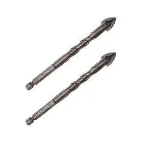 Fipux 619668089717 2 Pcs 12mm Masonry Drill Bit For Tile Marble Glass With 1/4 Inch Hex Shank
