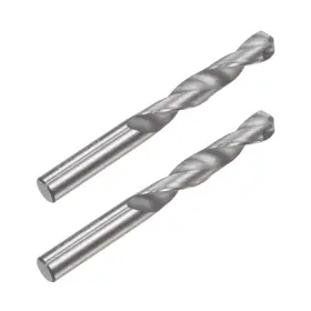 Fipux 680520362057 2pcs 5mm C2/k20 Tungsten Carbide Straight Shank Spiral Flute Twist Drill Bit Diy