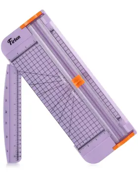 Czd-lg0116 Firbon Purple A4 Paper Cutter 12 Inch Titanium Straight Light