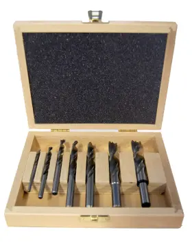 013c00007k01 Fisch 002696320814 Fsf-320814 High Speed Steel Double Flute Brad Point Drills Bit
