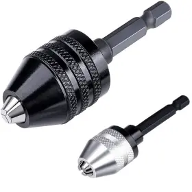 3317 Fixinus 2 Pieces Drill Chuck Adapter - 1/4 Inch Hex Shank Bit