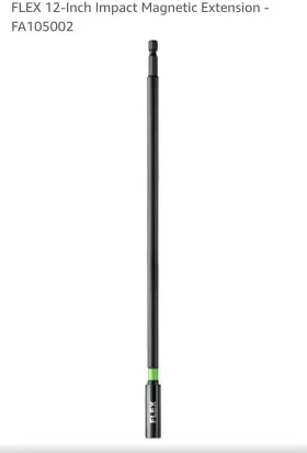 Fa105002 Flex New Magnetic Impact Bit Extension Individual 12 Inch