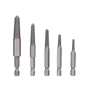 Foitechy 710702411423 5pcs Broken Screw Extractor Setstripped Kitdamaged Bolts Remo