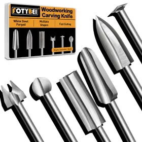 Dcxzc-0013 Fotybei Wood Carving Drill Bits Set Compatible With Dremel Rotary Tool Different Shap