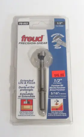 Pb-003 Freud 008925028932 Forstner Bit 1/2 Inch X1 Nos