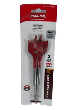Dsp2150-p2 Freud Diablo Speedemon 1-1/4 Inch X 6 Spade Bit 2-pack