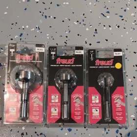 Pb-001 Freud Pb-012 3 Forstner Bits 1 5/8 Inch 1/4 Pb-009 Serrated Edge