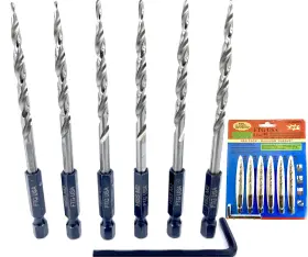 2332rpl Ftg Usa Replacement Tapered Countersink Drill Bit Set 6 Pc #8 11/64 Inch