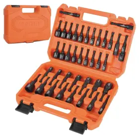 Ftihtry 445044192183 39pcs Magnetic Nut Driver Set For Impact Drill Metric And Sae Dri